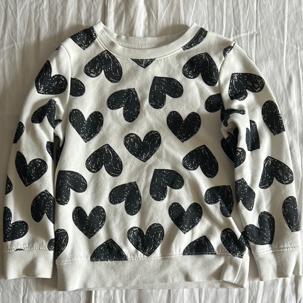 Cat & Jack Heart Print Sweatshirt